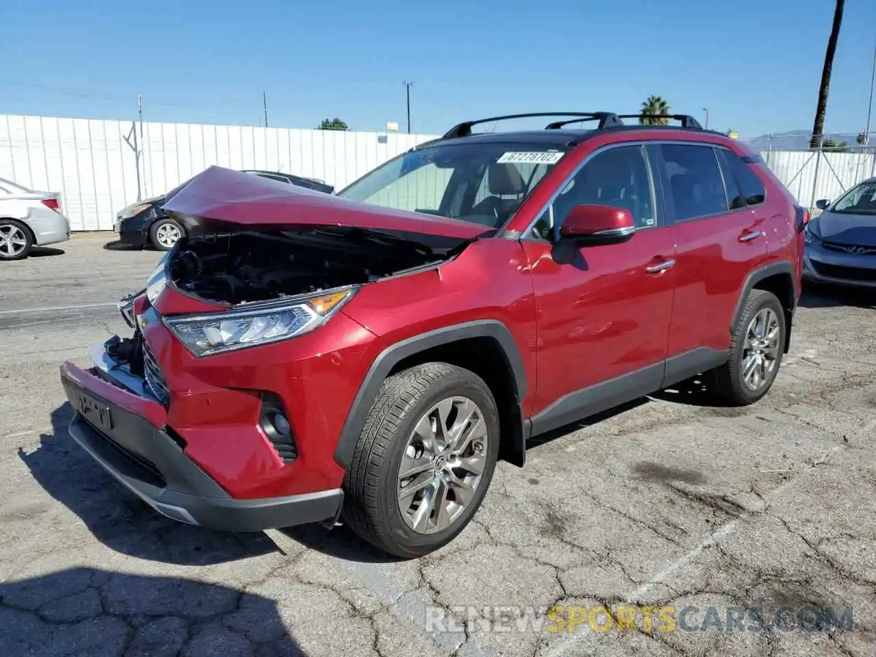 1 Photograph of a damaged car JTMY1RFV0MD063587 TOYOTA RAV4 2021