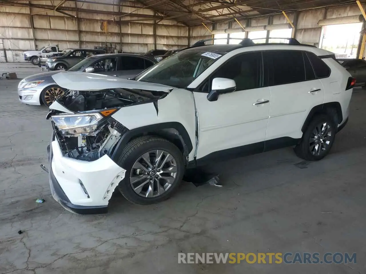 1 Photograph of a damaged car JTMY1RFVXMD062690 TOYOTA RAV4 2021