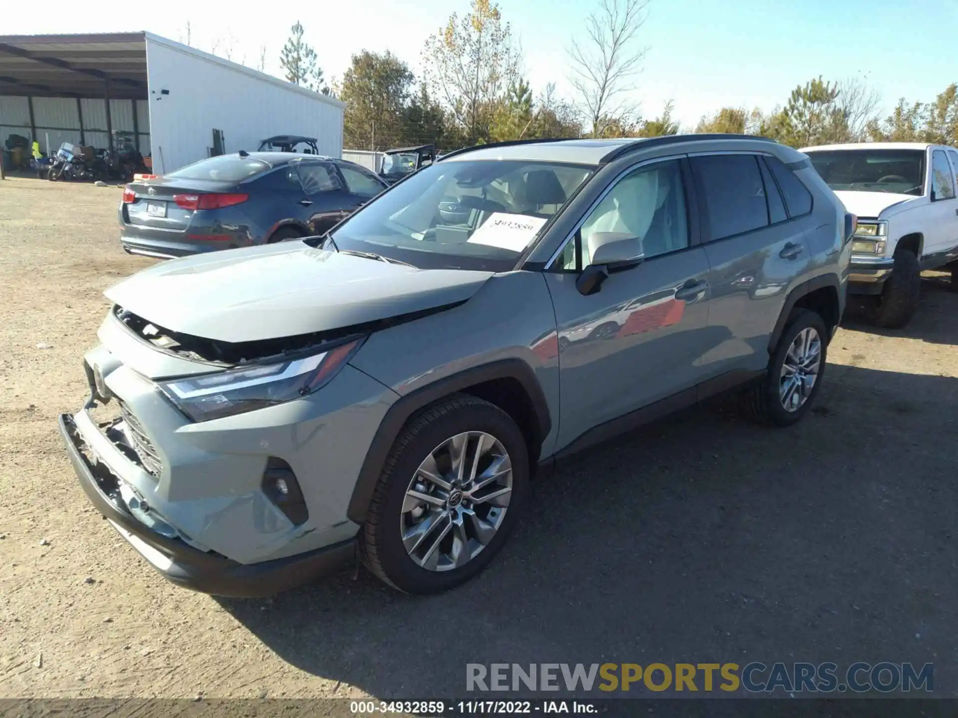 2 Photograph of a damaged car 2T3A1RFV4NW249722 TOYOTA RAV4 2022