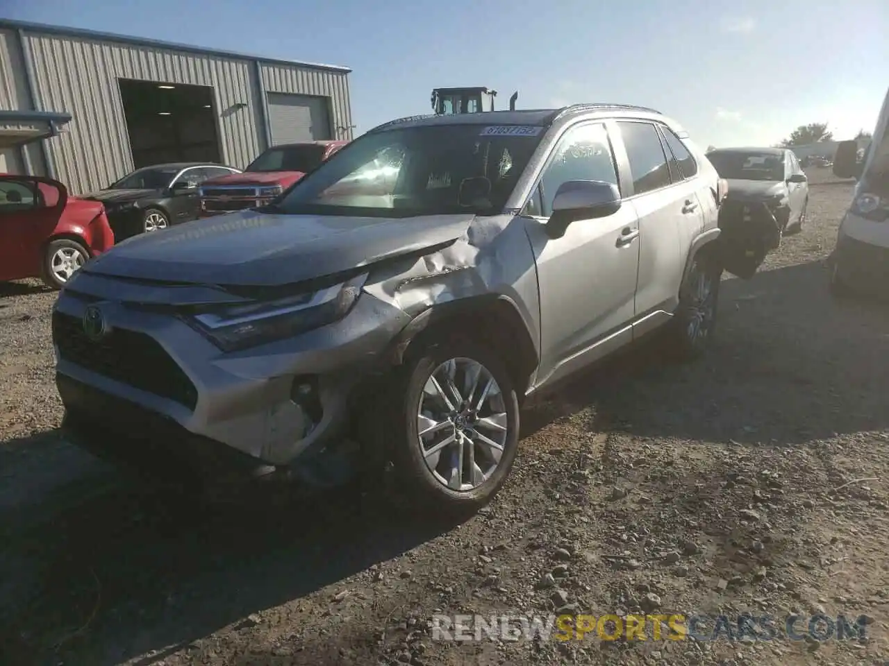 2 Photograph of a damaged car 2T3A1RFV4NW278251 TOYOTA RAV4 2022