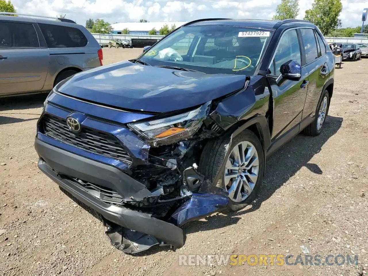 9 Photograph of a damaged car 2T3A1RFV6NW259622 TOYOTA RAV4 2022