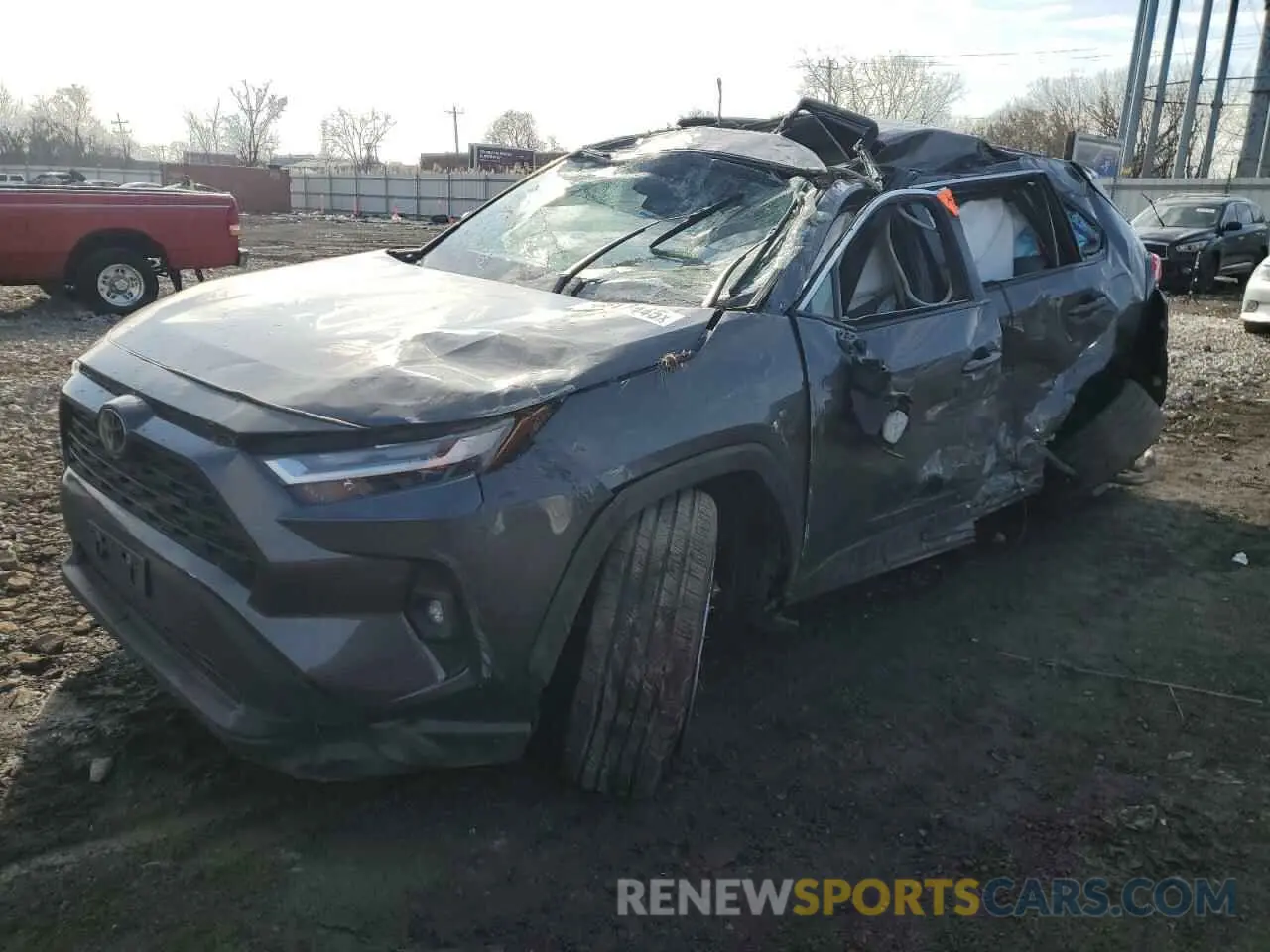 1 Photograph of a damaged car 2T3A1RFV6NW265422 TOYOTA RAV4 2022