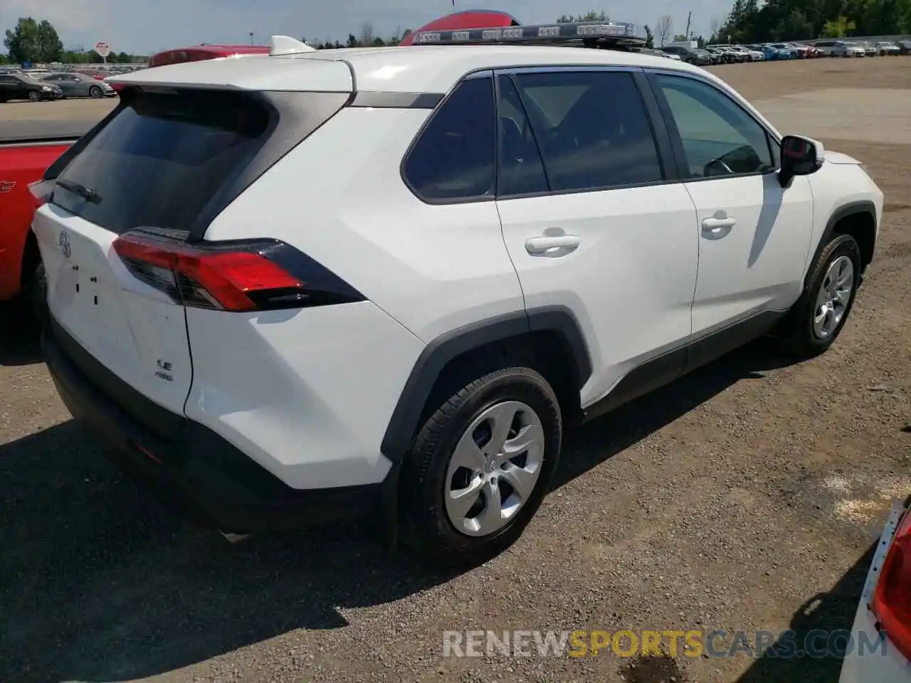 4 Photograph of a damaged car 2T3B1RFV0NC257063 TOYOTA RAV4 2022