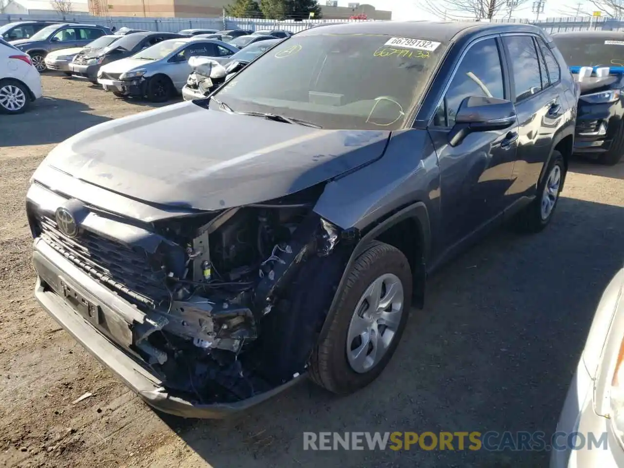 2 Photograph of a damaged car 2T3B1RFV7NC296703 TOYOTA RAV4 2022