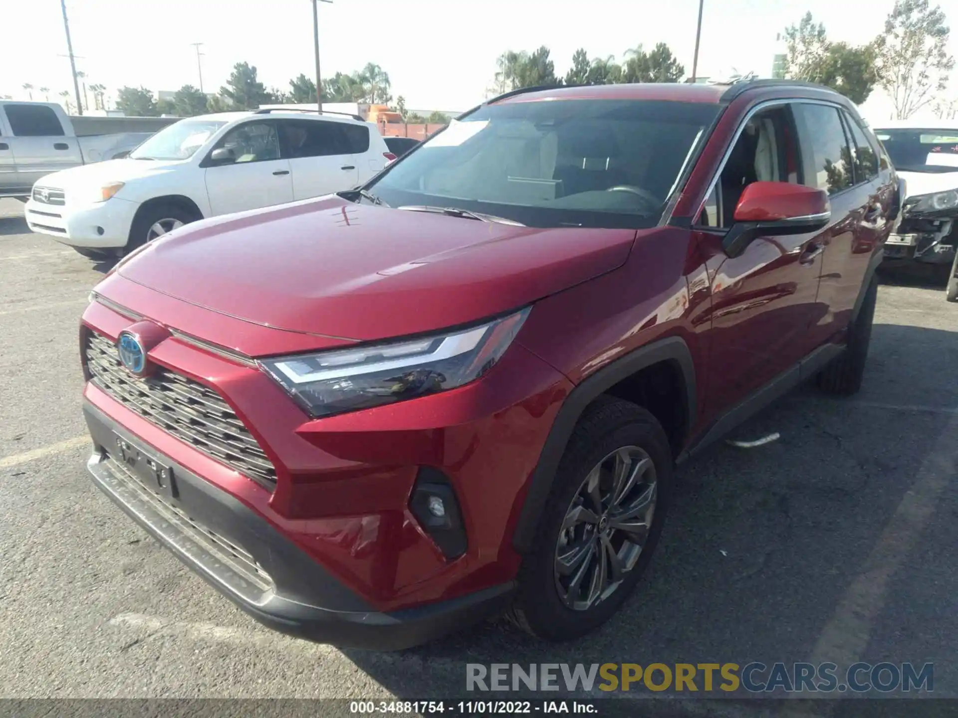 2 Photograph of a damaged car 2T3B6RFV1NW034045 TOYOTA RAV4 2022