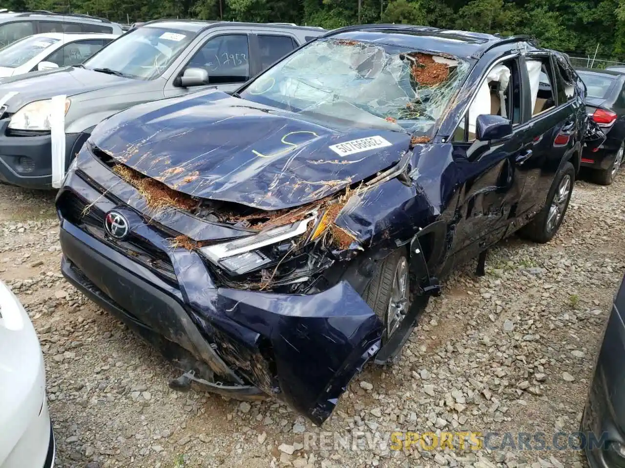 2 Photograph of a damaged car 2T3C1RFV3NW202352 TOYOTA RAV4 2022