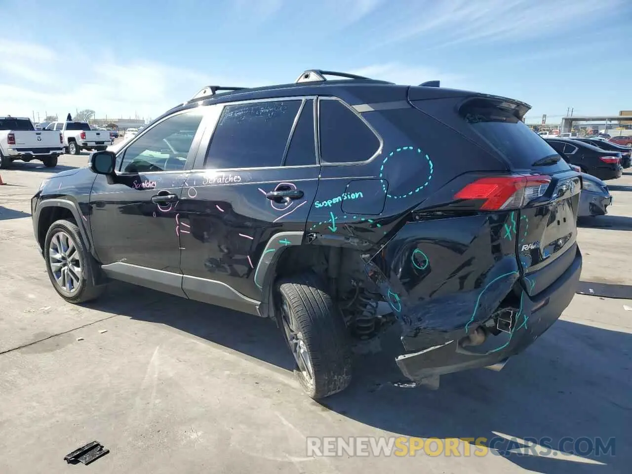 2 Photograph of a damaged car 2T3C1RFV9NC206083 TOYOTA RAV4 2022