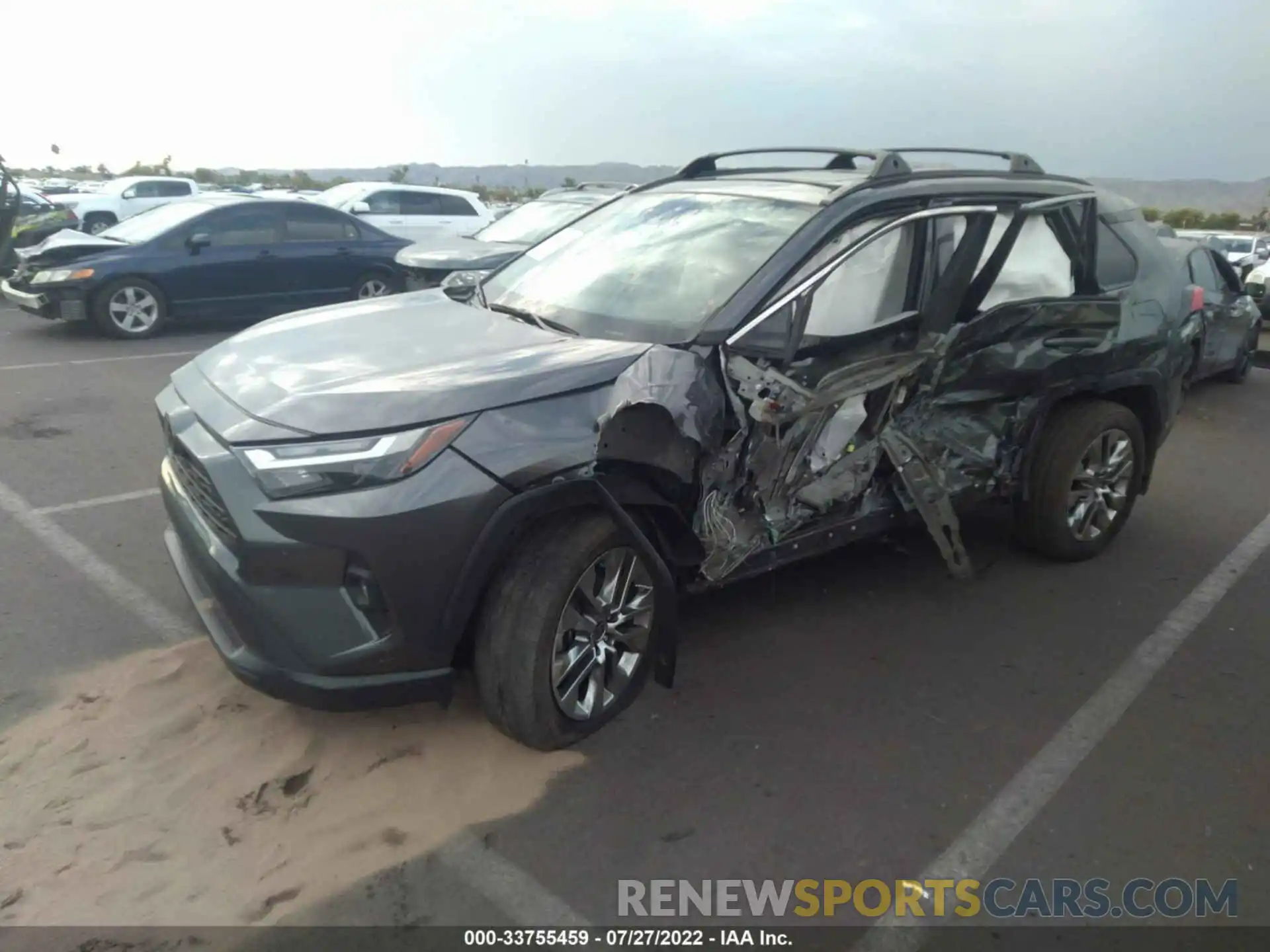 2 Photograph of a damaged car 2T3C1RFVXNC173093 TOYOTA RAV4 2022