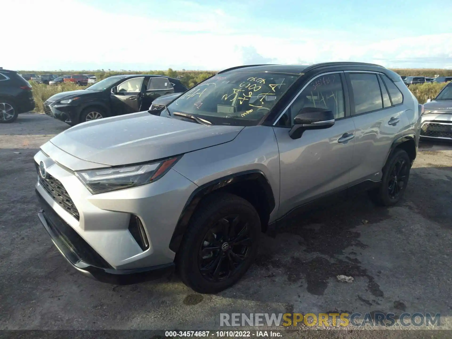 2 Photograph of a damaged car 2T3E6RFV1NW034558 TOYOTA RAV4 2022