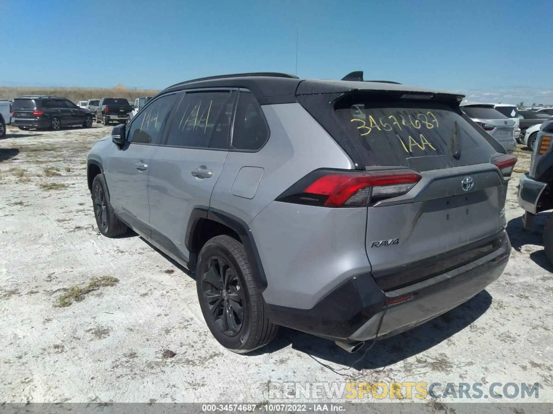 3 Photograph of a damaged car 2T3E6RFV1NW034558 TOYOTA RAV4 2022