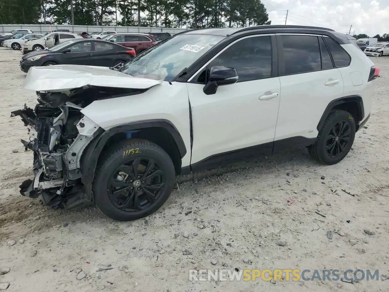 1 Photograph of a damaged car 2T3E6RFVXNW030847 TOYOTA RAV4 2022
