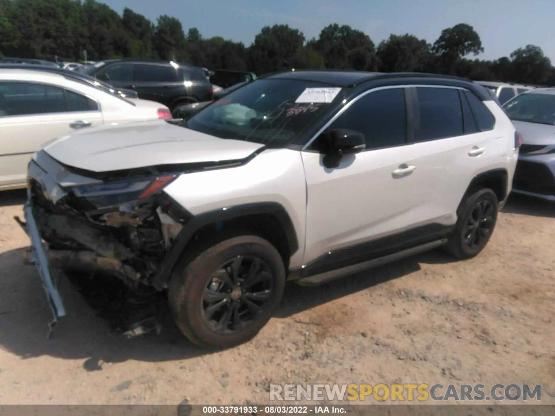 2 Photograph of a damaged car 2T3E6RFVXNW033845 TOYOTA RAV4 2022