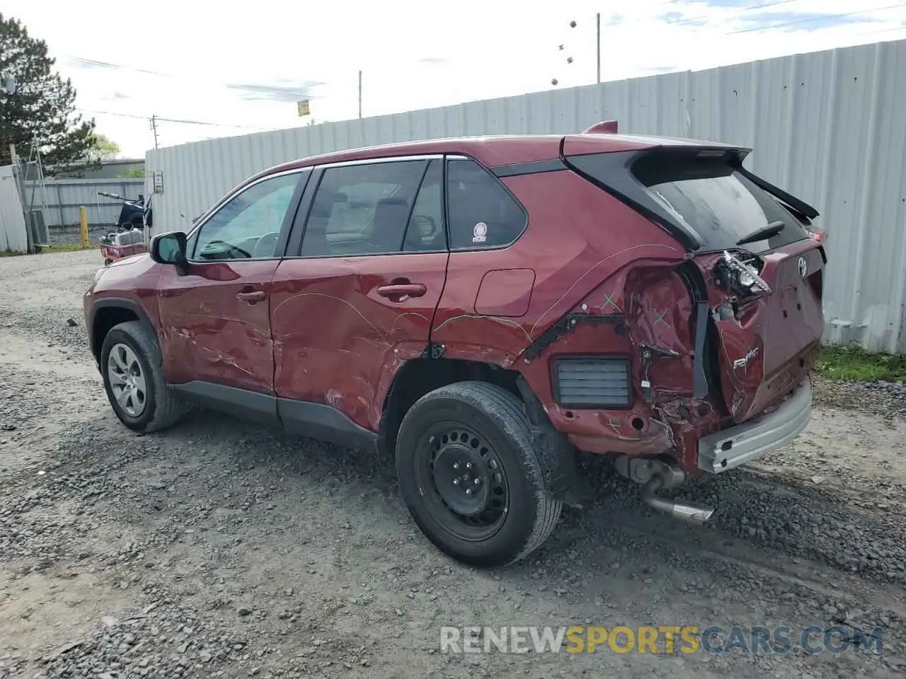 2 Photograph of a damaged car 2T3F1RFV7NW258534 TOYOTA RAV4 2022