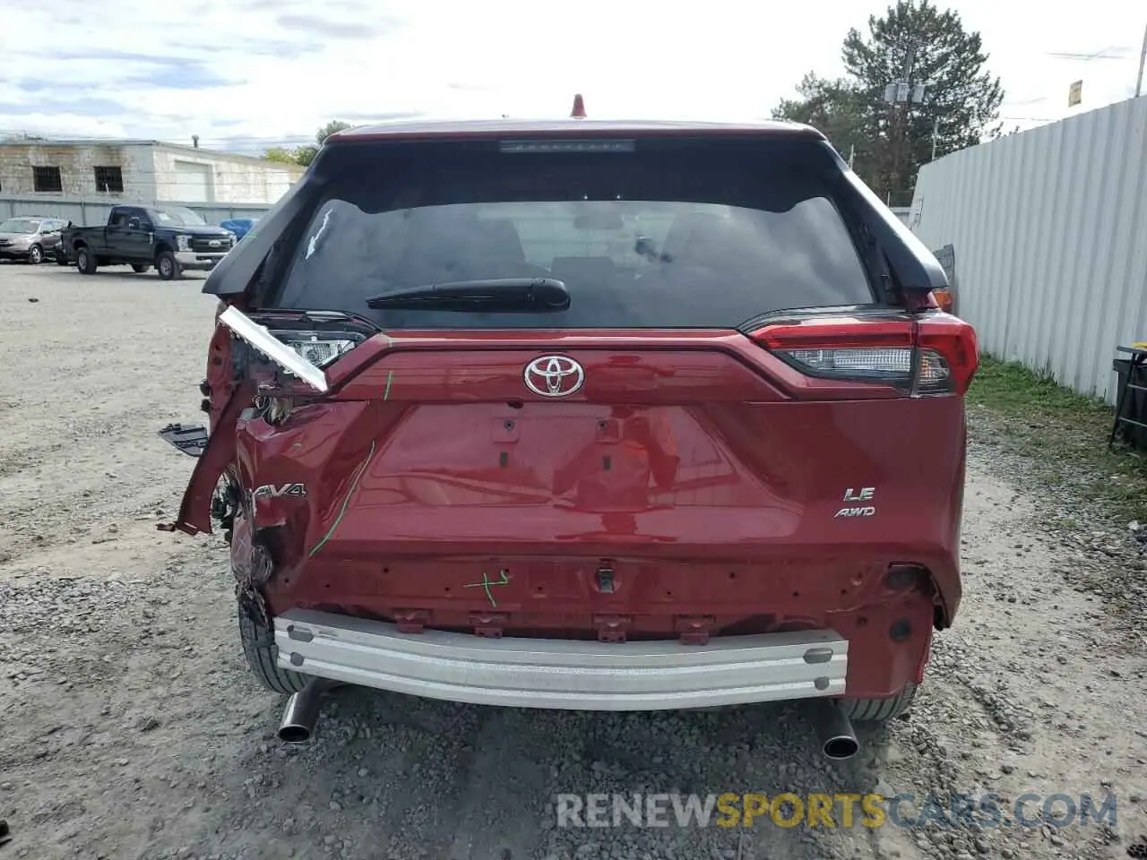 6 Photograph of a damaged car 2T3F1RFV7NW258534 TOYOTA RAV4 2022