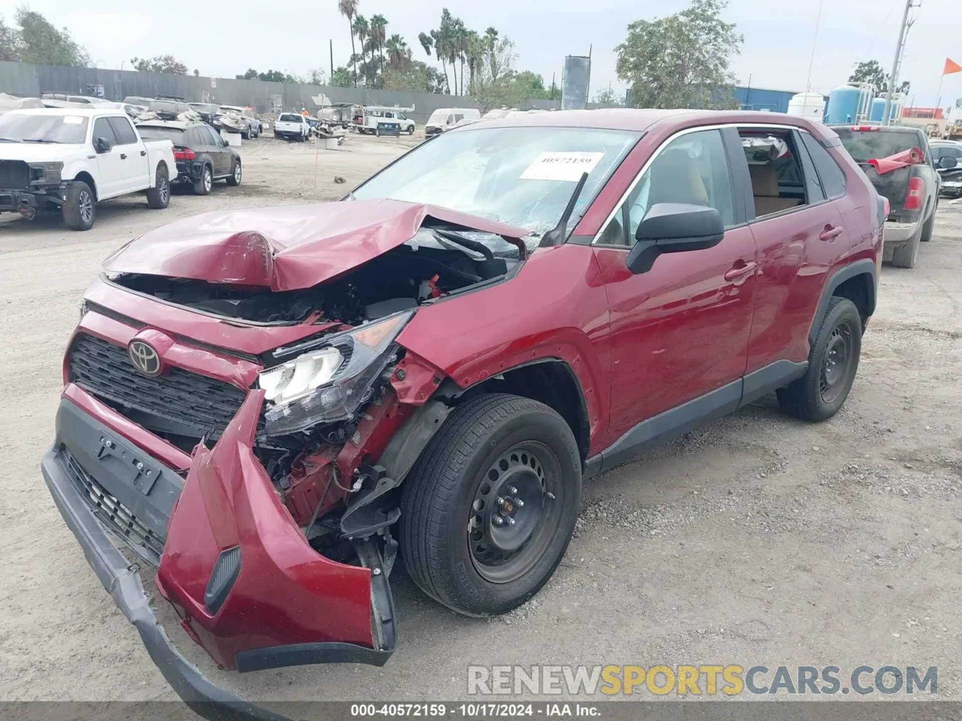 2 Photograph of a damaged car 2T3F1RFV7NW293557 TOYOTA RAV4 2022