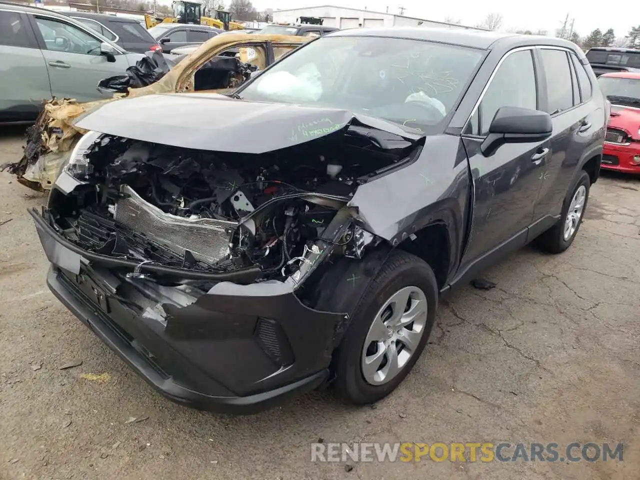 1 Photograph of a damaged car 2T3F1RFVXNW302249 TOYOTA RAV4 2022