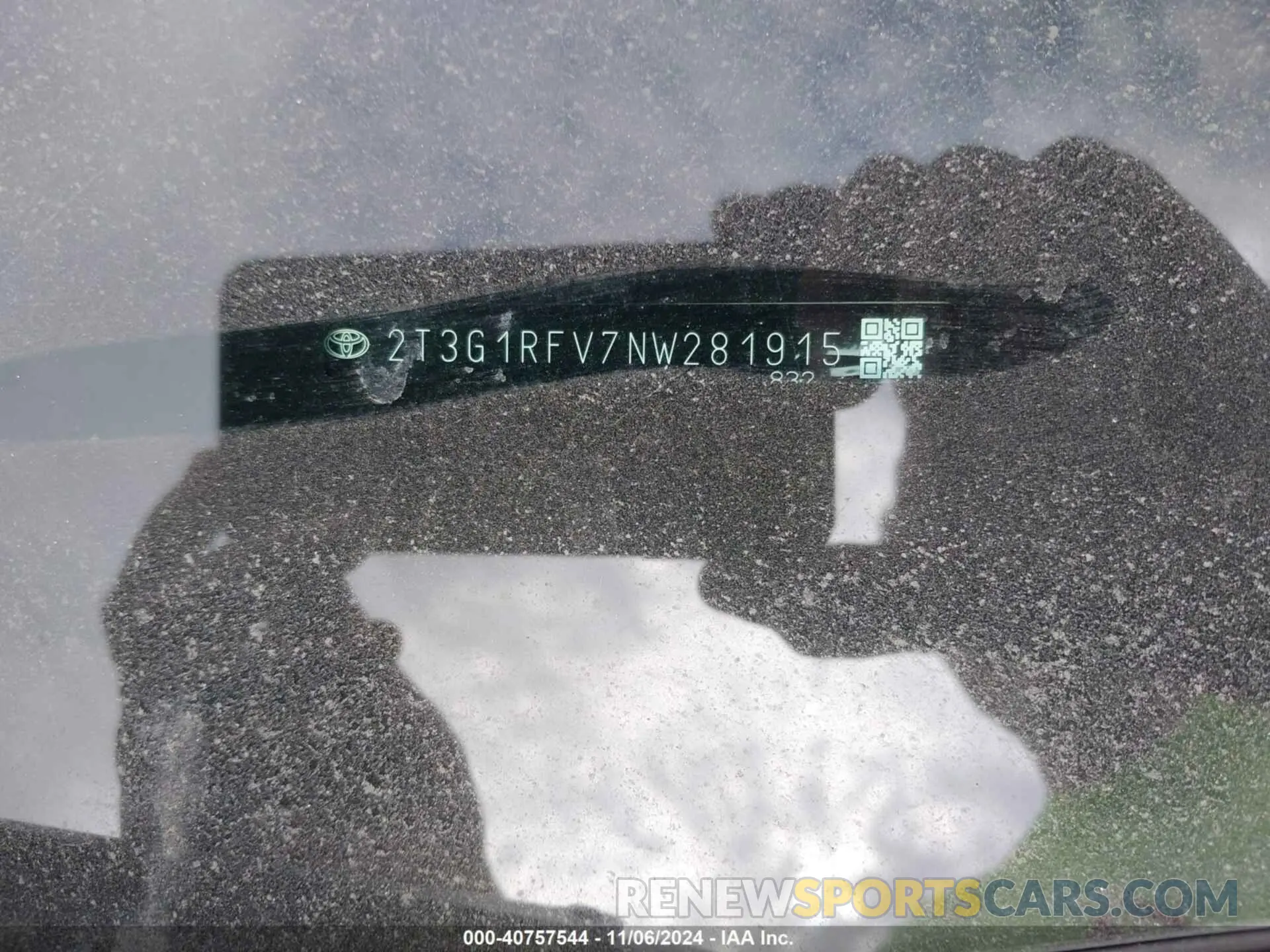 9 Photograph of a damaged car 2T3G1RFV7NW281915 TOYOTA RAV4 2022