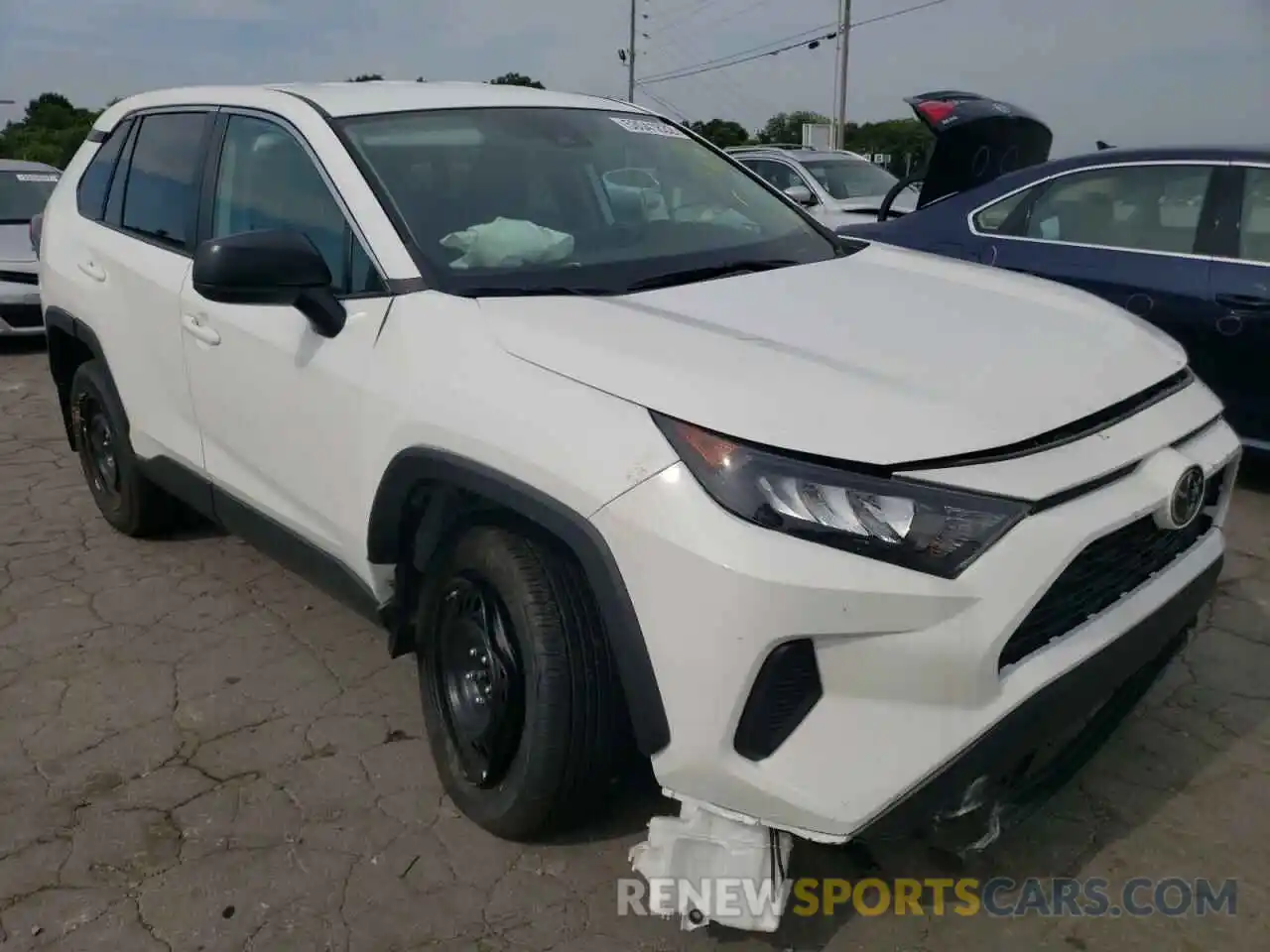 1 Photograph of a damaged car 2T3H1RFV0NC180785 TOYOTA RAV4 2022