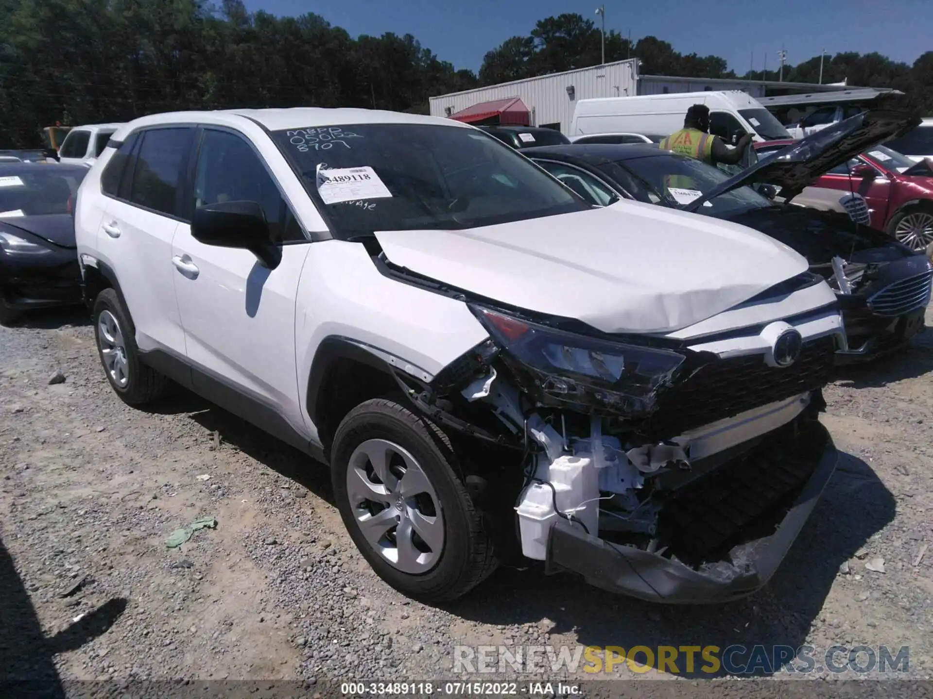 1 Photograph of a damaged car 2T3H1RFV0NW188707 TOYOTA RAV4 2022