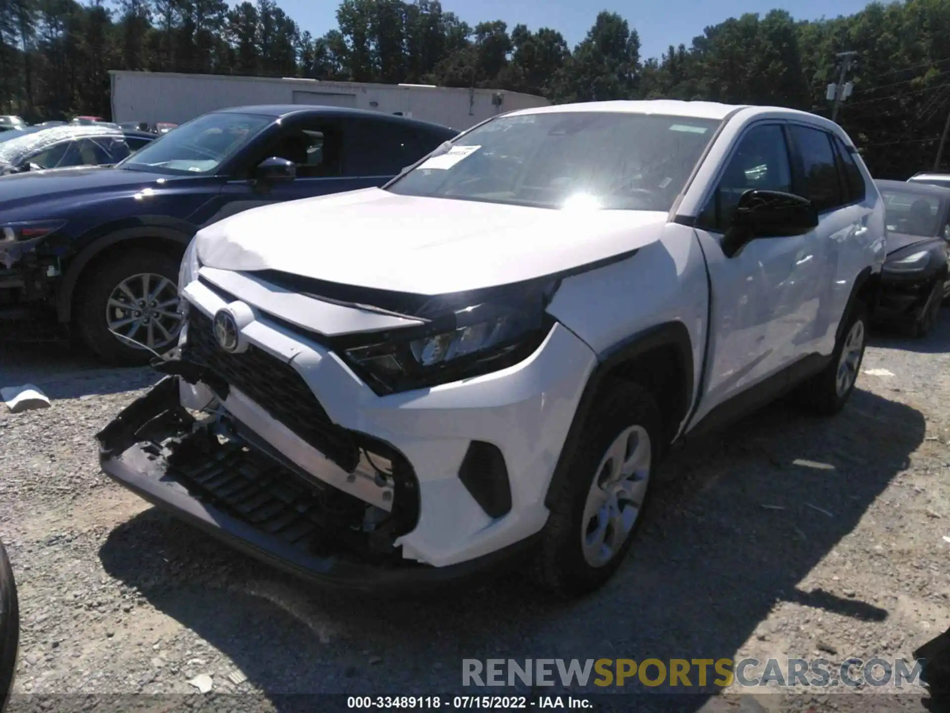 2 Photograph of a damaged car 2T3H1RFV0NW188707 TOYOTA RAV4 2022