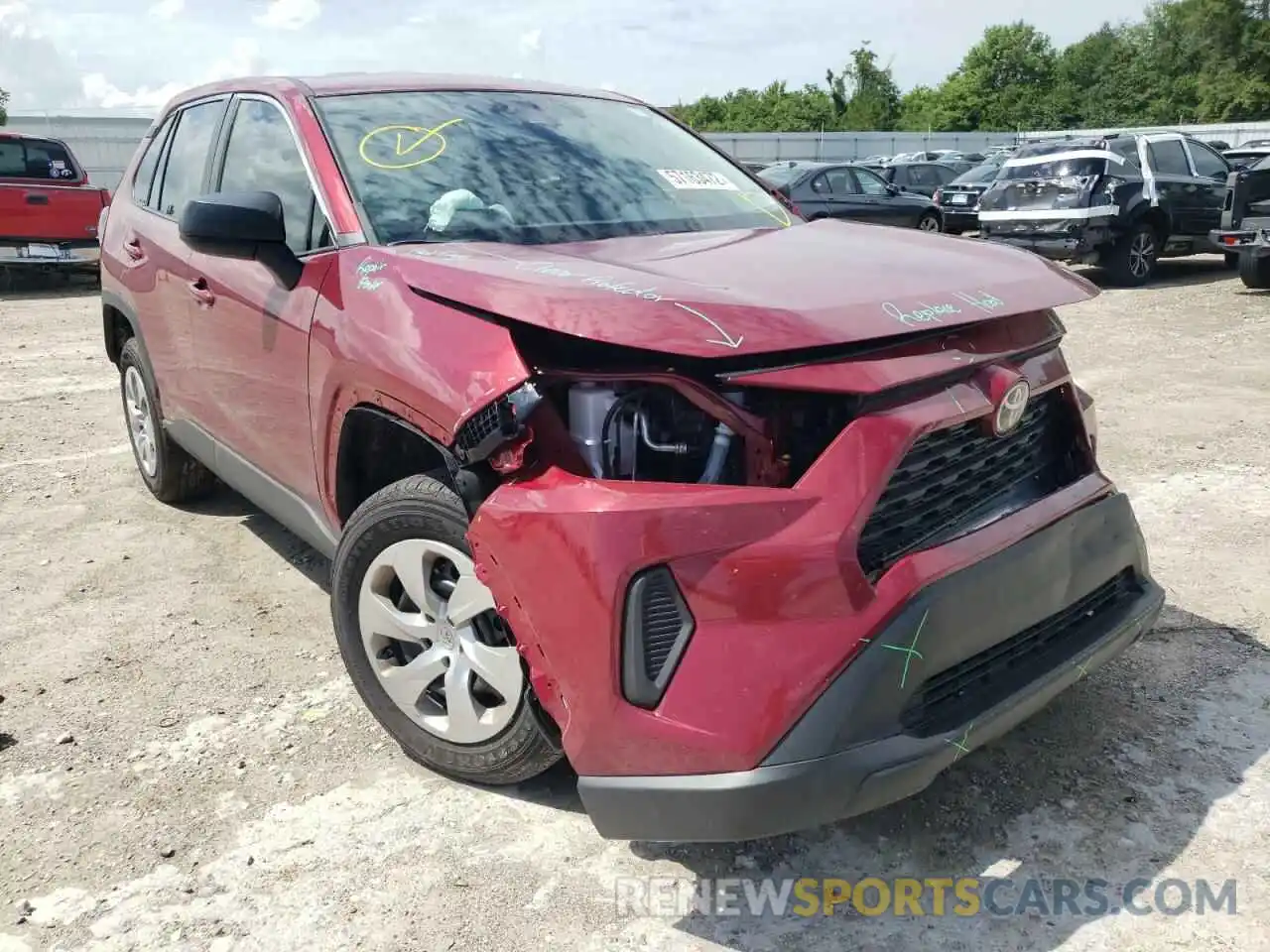 1 Photograph of a damaged car 2T3H1RFV2NW199515 TOYOTA RAV4 2022