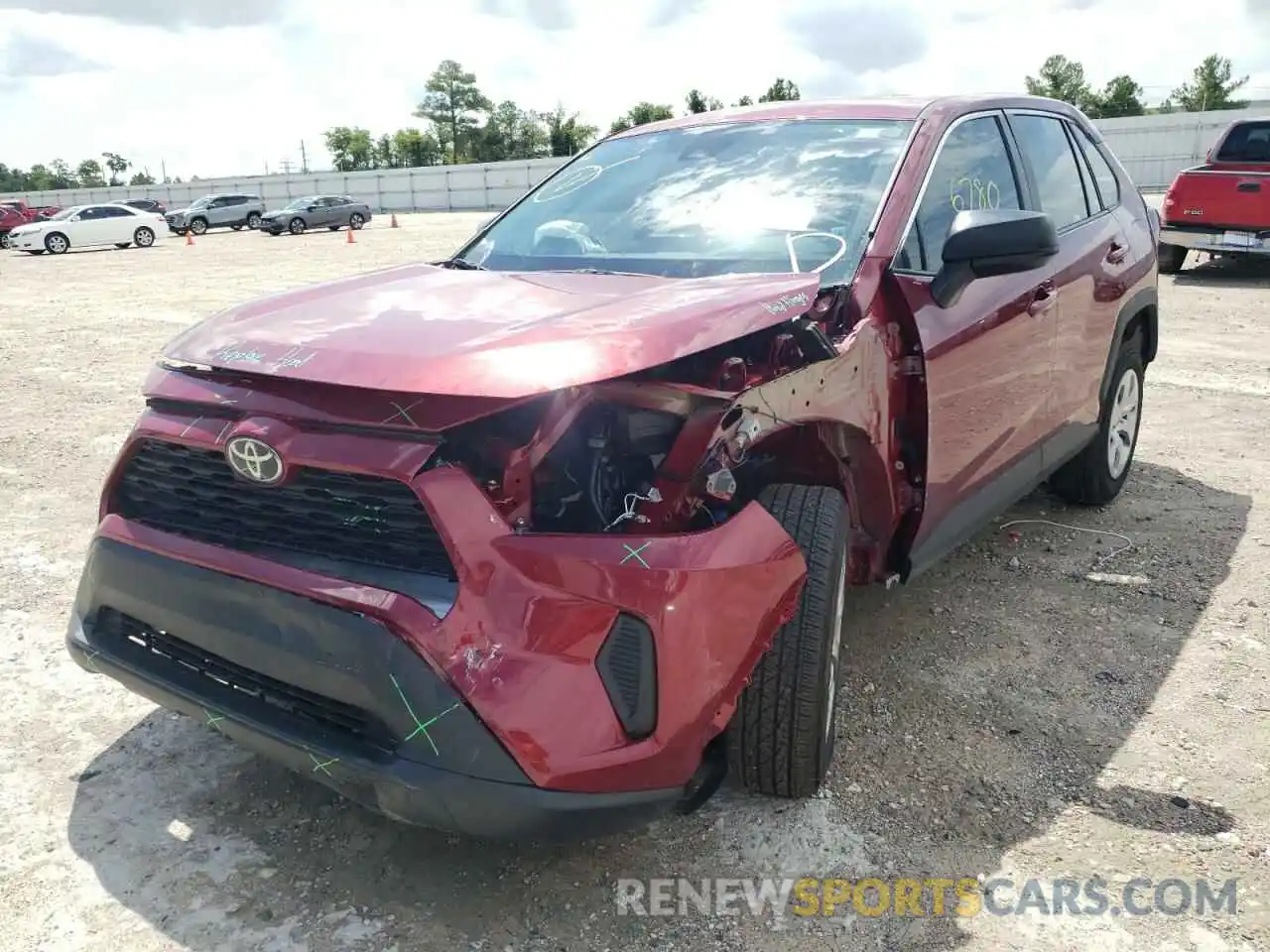 2 Photograph of a damaged car 2T3H1RFV2NW199515 TOYOTA RAV4 2022