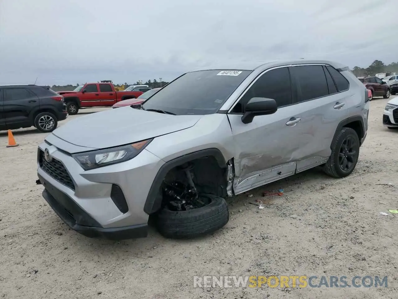 1 Photograph of a damaged car 2T3H1RFV3NC190047 TOYOTA RAV4 2022