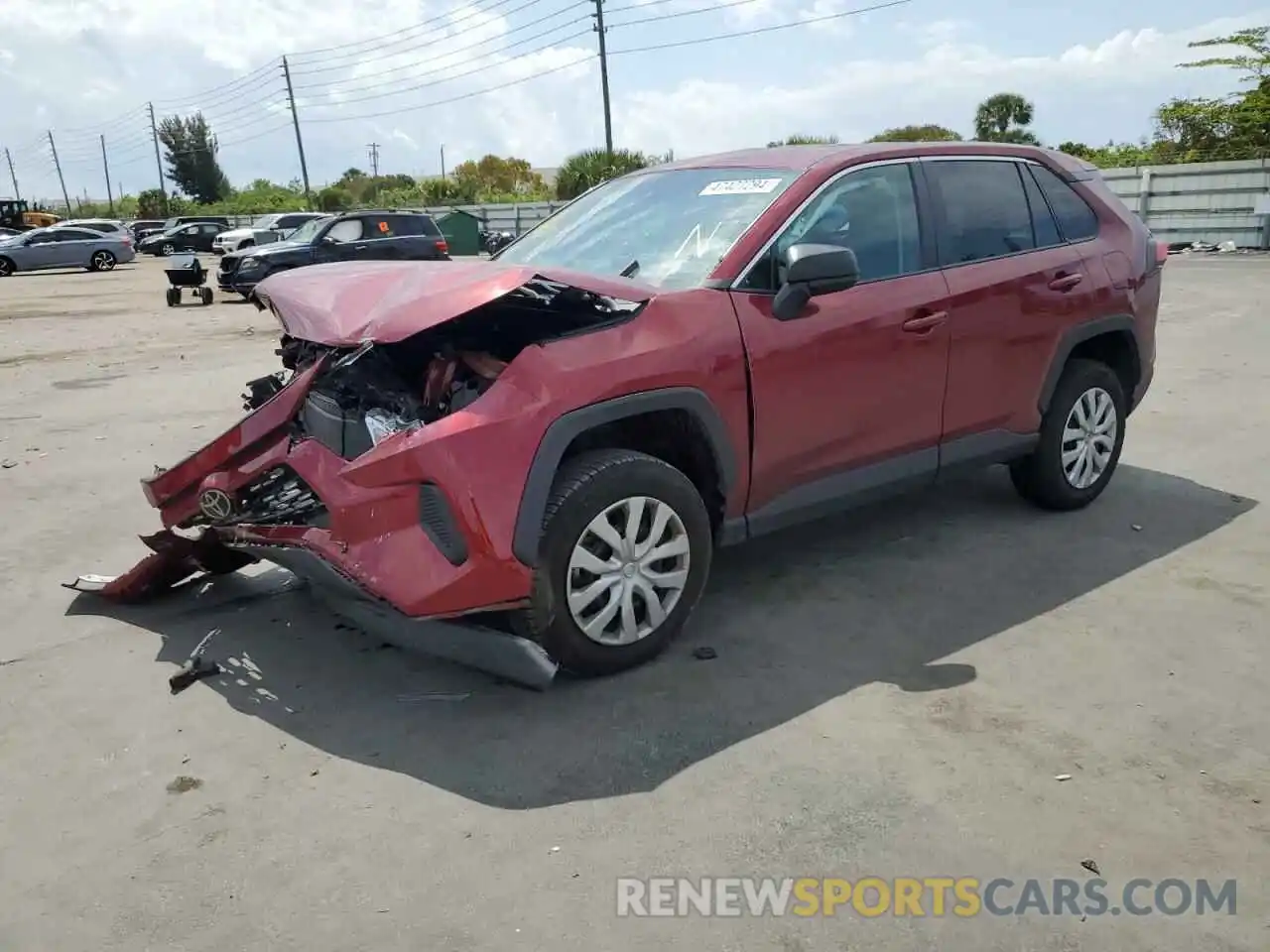 1 Photograph of a damaged car 2T3H1RFV8NW203826 TOYOTA RAV4 2022