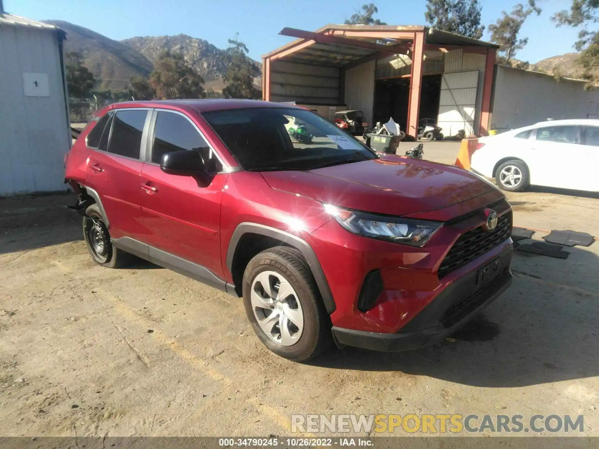 1 Photograph of a damaged car 2T3H1RFV9NW193386 TOYOTA RAV4 2022