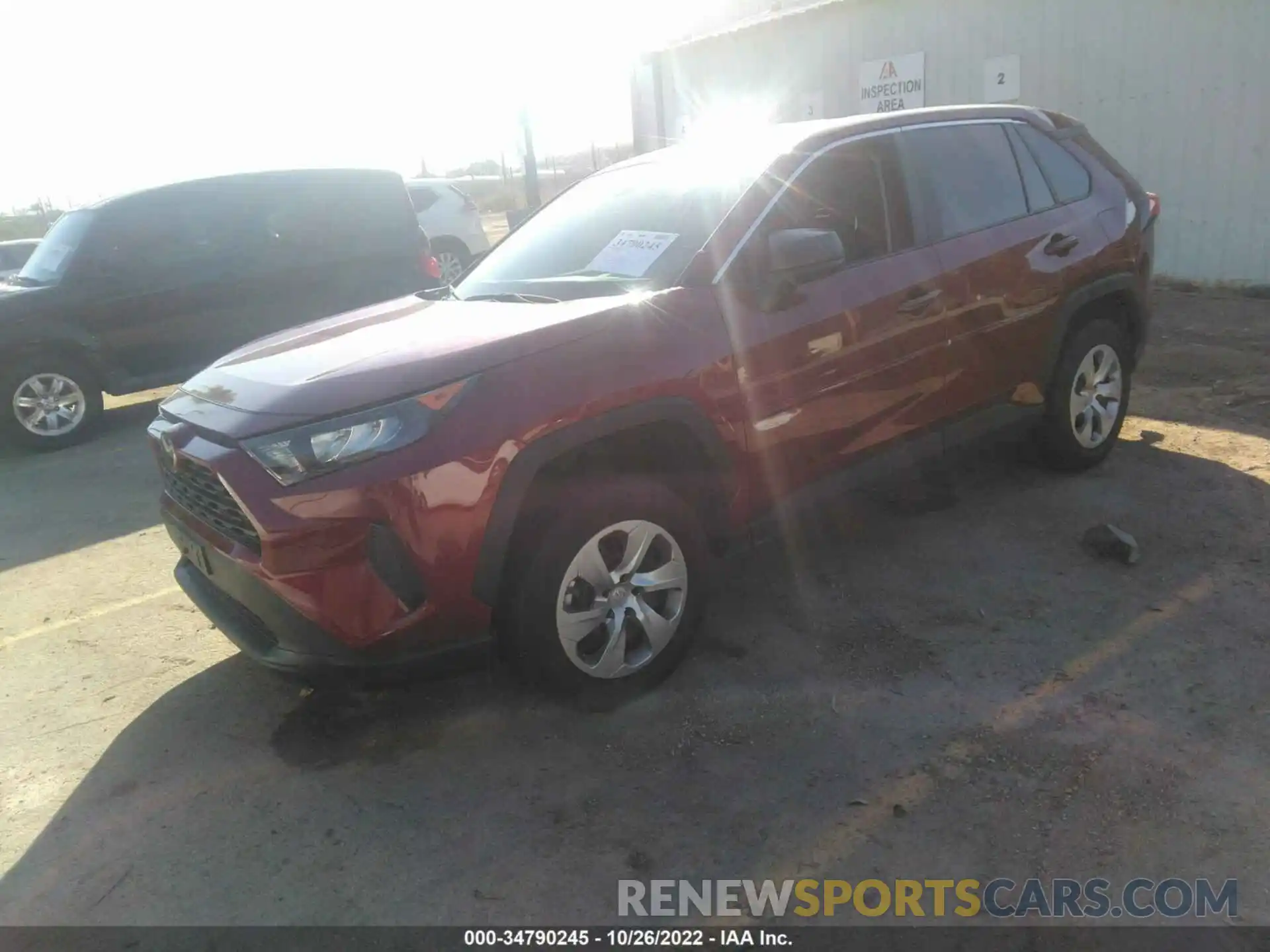 2 Photograph of a damaged car 2T3H1RFV9NW193386 TOYOTA RAV4 2022