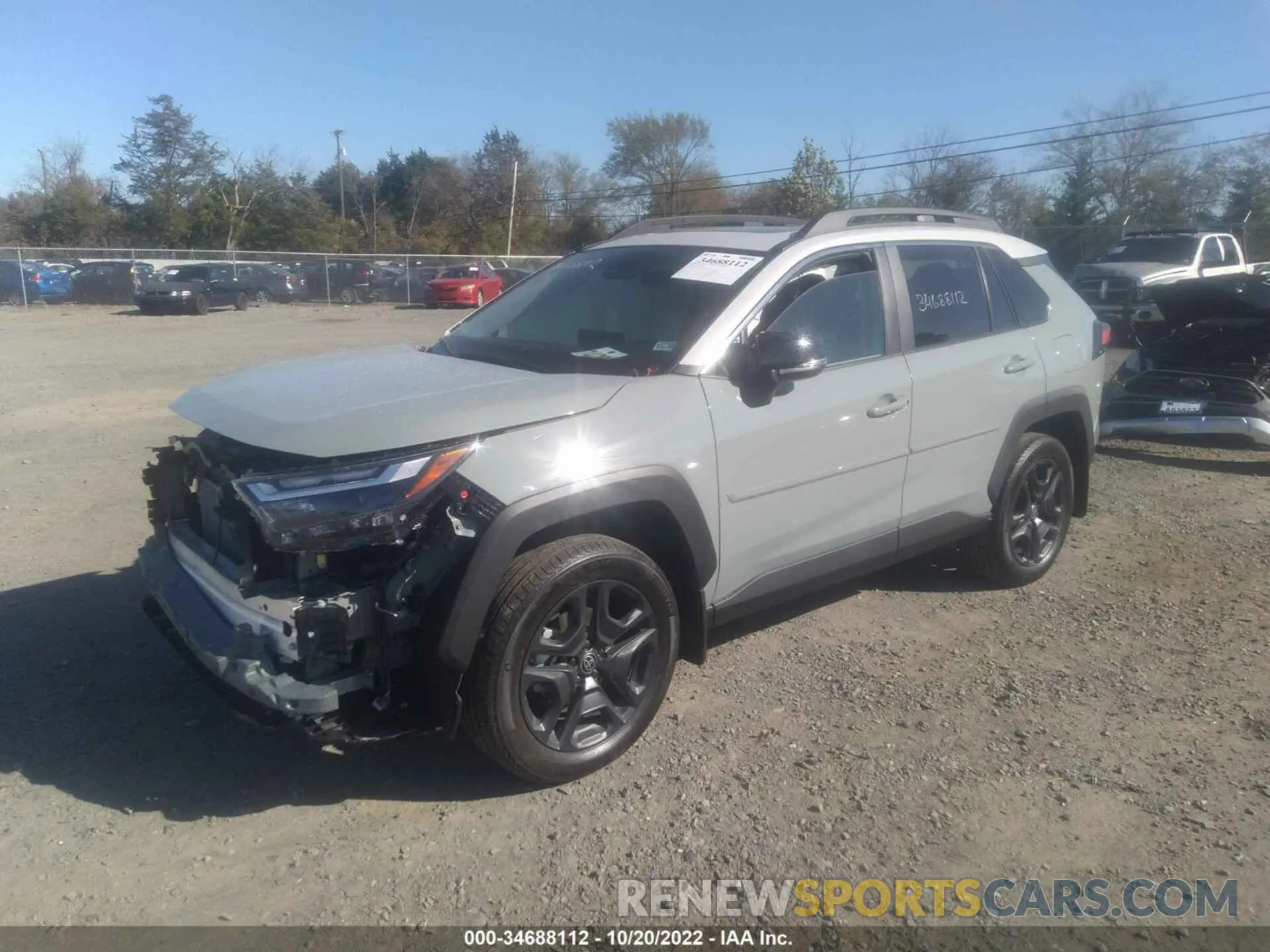 2 Photograph of a damaged car 2T3J1RFV1NW306247 TOYOTA RAV4 2022