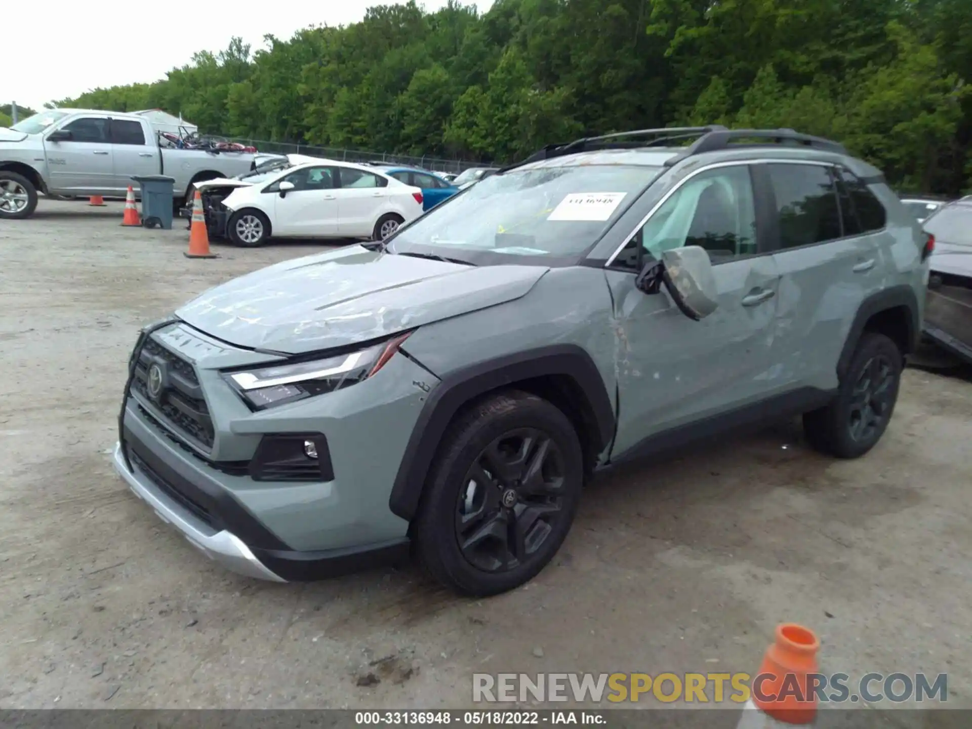 2 Photograph of a damaged car 2T3J1RFV6NW269387 TOYOTA RAV4 2022