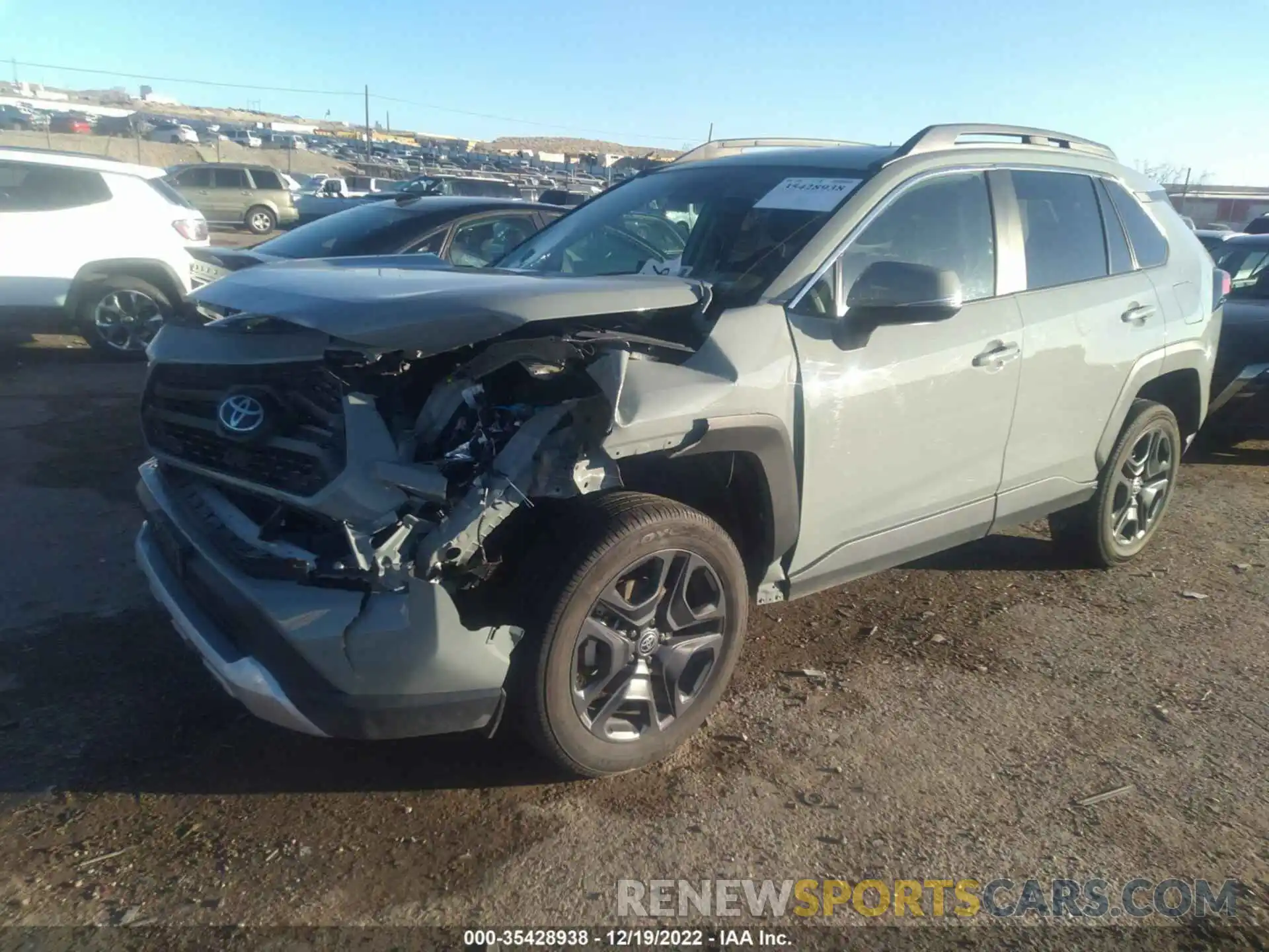 2 Photograph of a damaged car 2T3J1RFV7NW264456 TOYOTA RAV4 2022