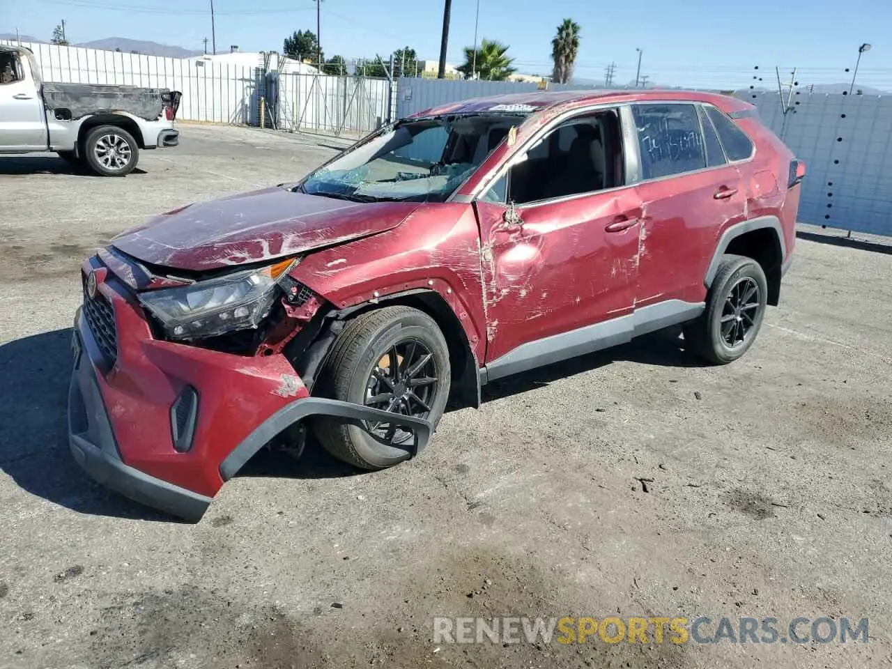 1 Photograph of a damaged car 2T3K1RFV0NW215572 TOYOTA RAV4 2022