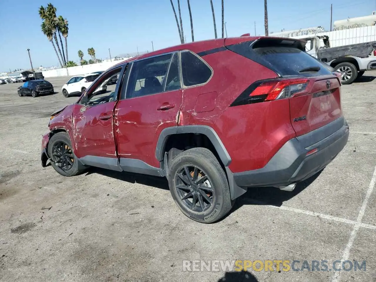 2 Photograph of a damaged car 2T3K1RFV0NW215572 TOYOTA RAV4 2022