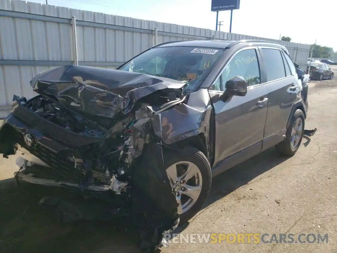 2 Photograph of a damaged car 2T3MWRFV4NW135816 TOYOTA RAV4 2022