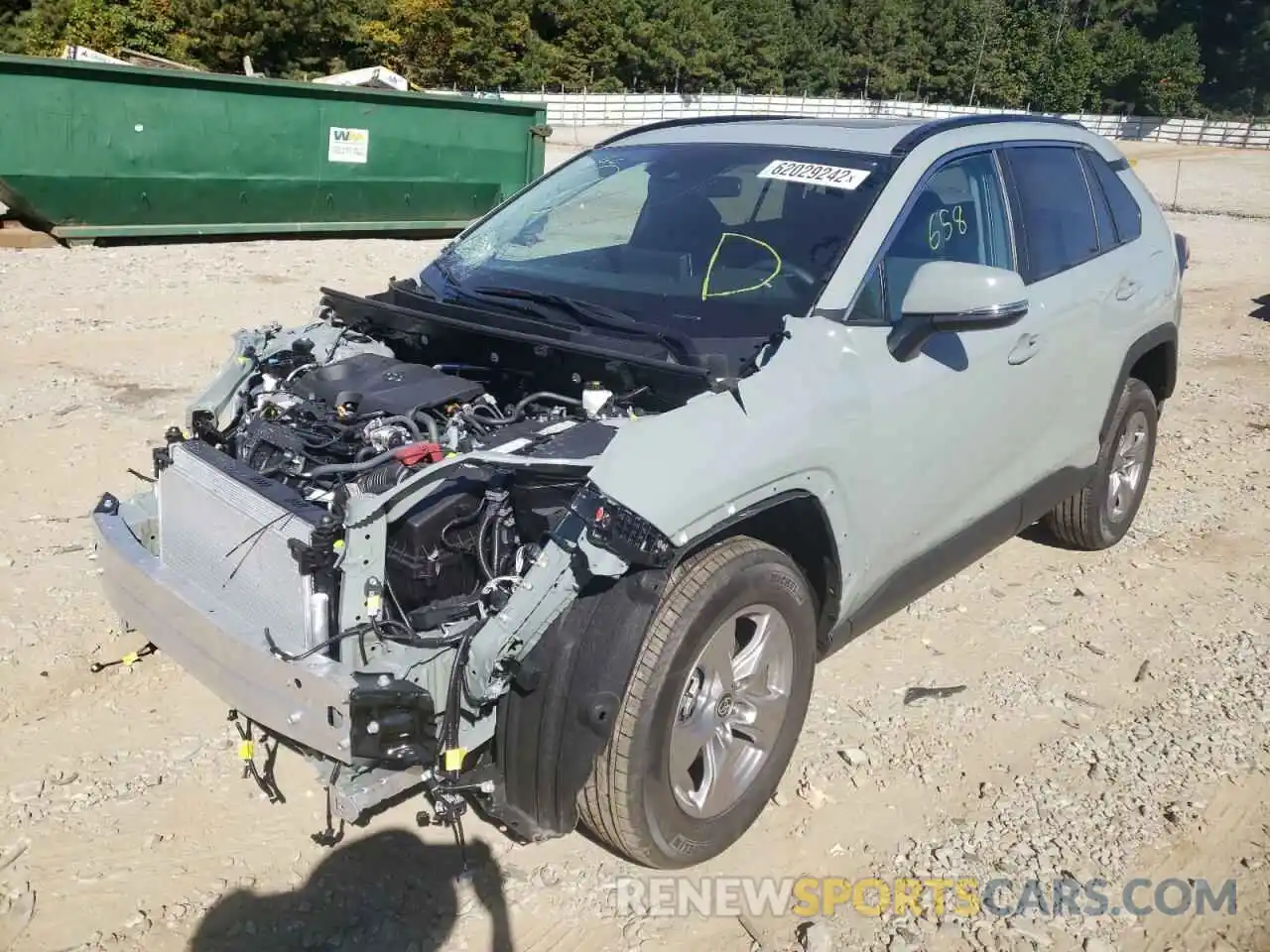 2 Photograph of a damaged car 2T3P1RFV3NW296489 TOYOTA RAV4 2022