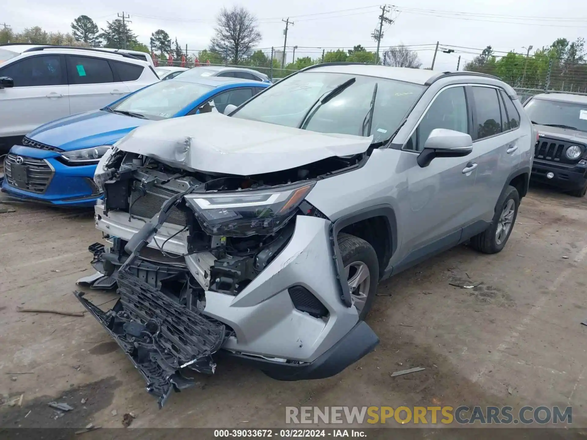 2 Photograph of a damaged car 2T3P1RFV7NW278092 TOYOTA RAV4 2022