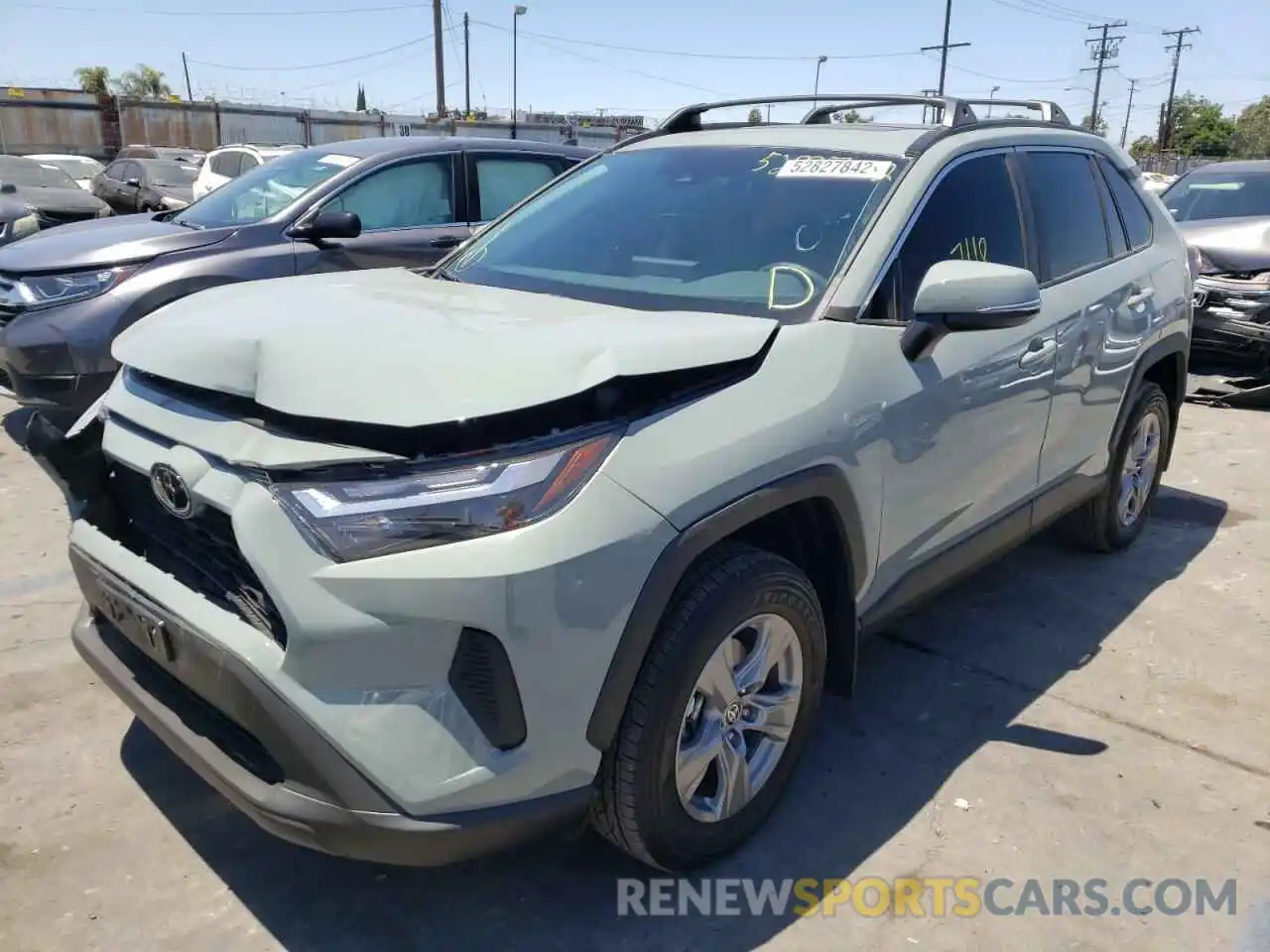 2 Photograph of a damaged car 2T3P1RFV7NW280392 TOYOTA RAV4 2022