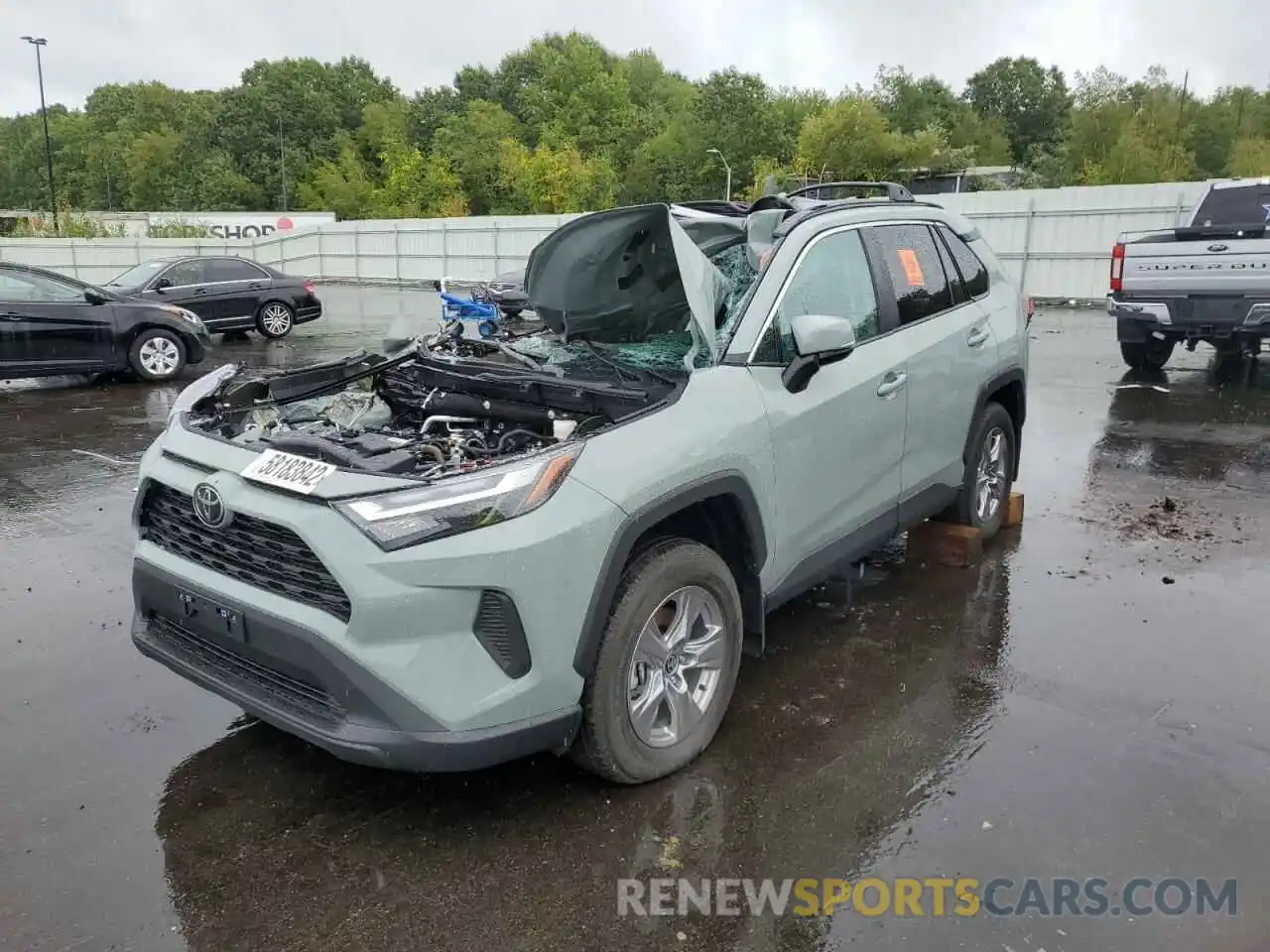 2 Photograph of a damaged car 2T3P1RFV7NW293353 TOYOTA RAV4 2022