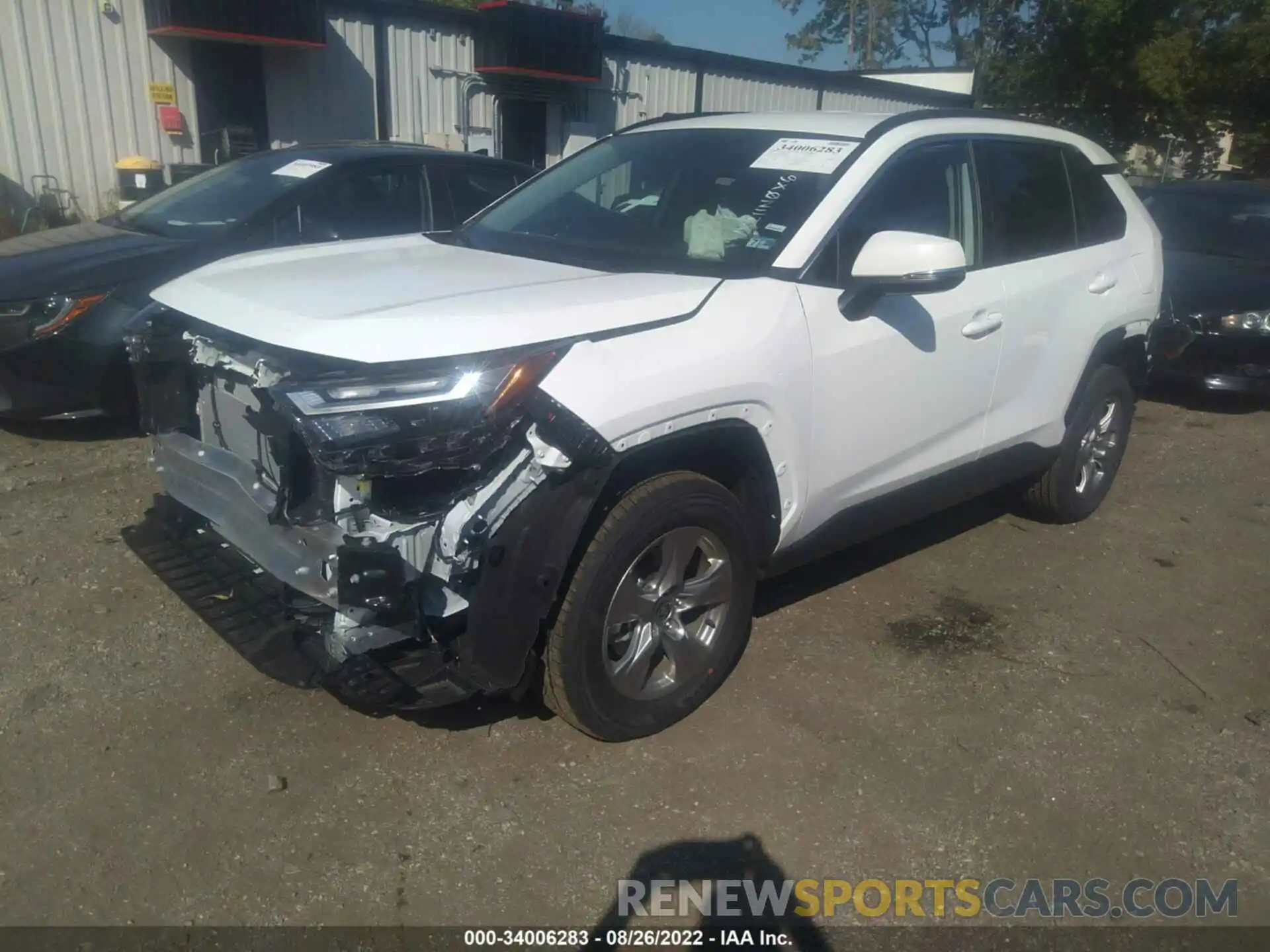 2 Photograph of a damaged car 2T3P1RFV8NW290445 TOYOTA RAV4 2022