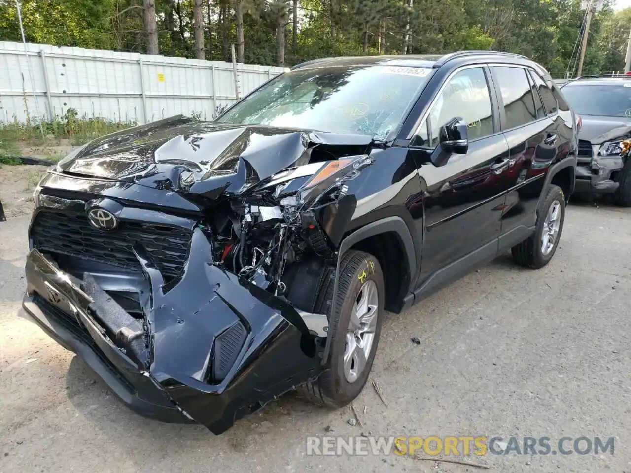 2 Photograph of a damaged car 2T3P1RFV9NC282341 TOYOTA RAV4 2022