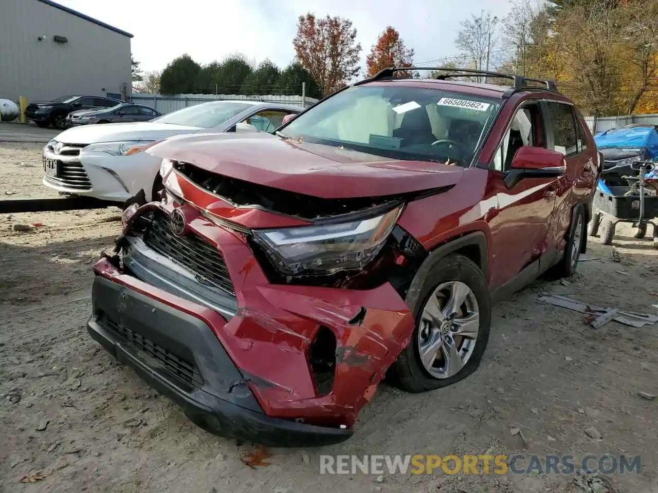 2 Photograph of a damaged car 2T3P1RFVXNW299342 TOYOTA RAV4 2022