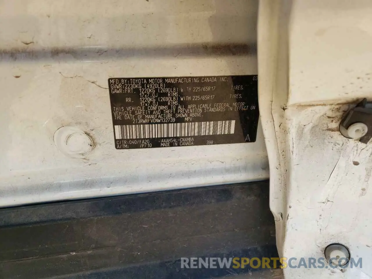 15 Photograph of a damaged car 2T3RWRFV0NW132739 TOYOTA RAV4 2022