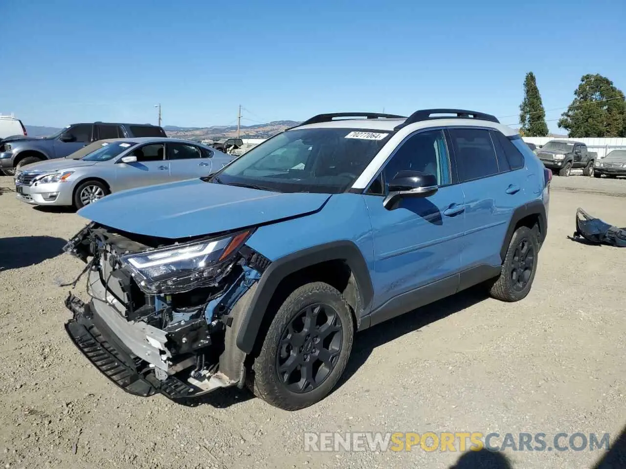1 Photograph of a damaged car 2T3S1RFV8NW288303 TOYOTA RAV4 2022