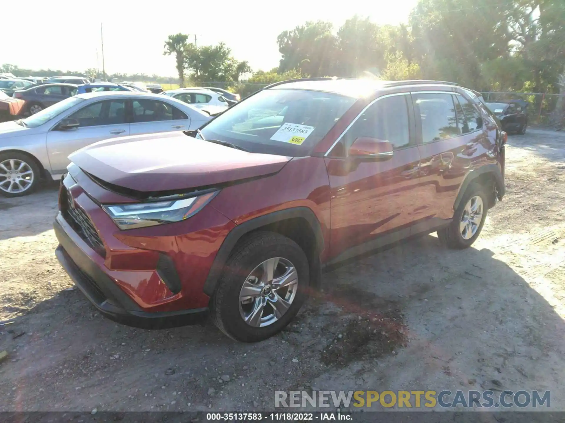 2 Photograph of a damaged car 2T3W1RFV7NW202917 TOYOTA RAV4 2022