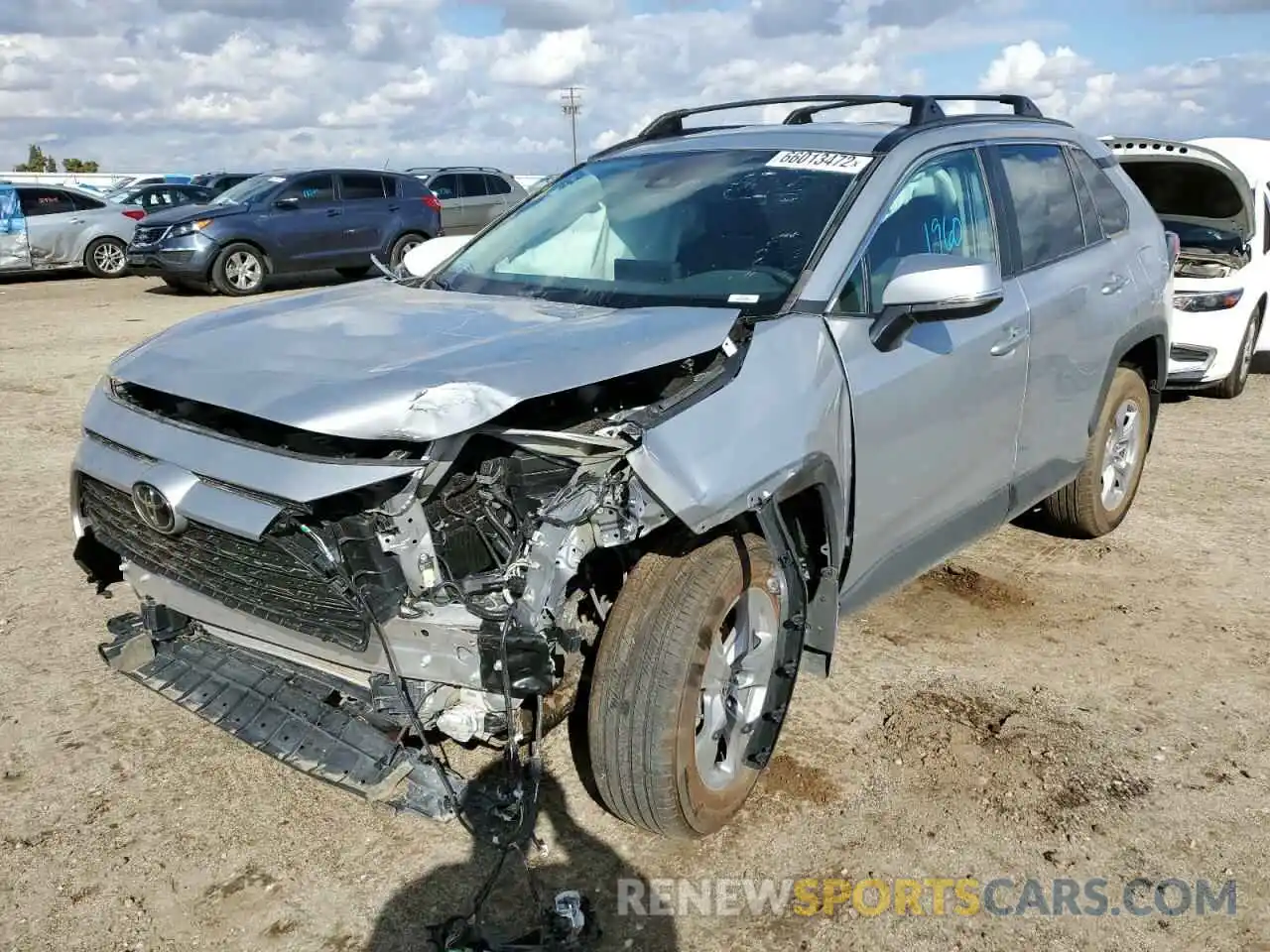 2 Photograph of a damaged car 2T3W1RFV8NW221024 TOYOTA RAV4 2022