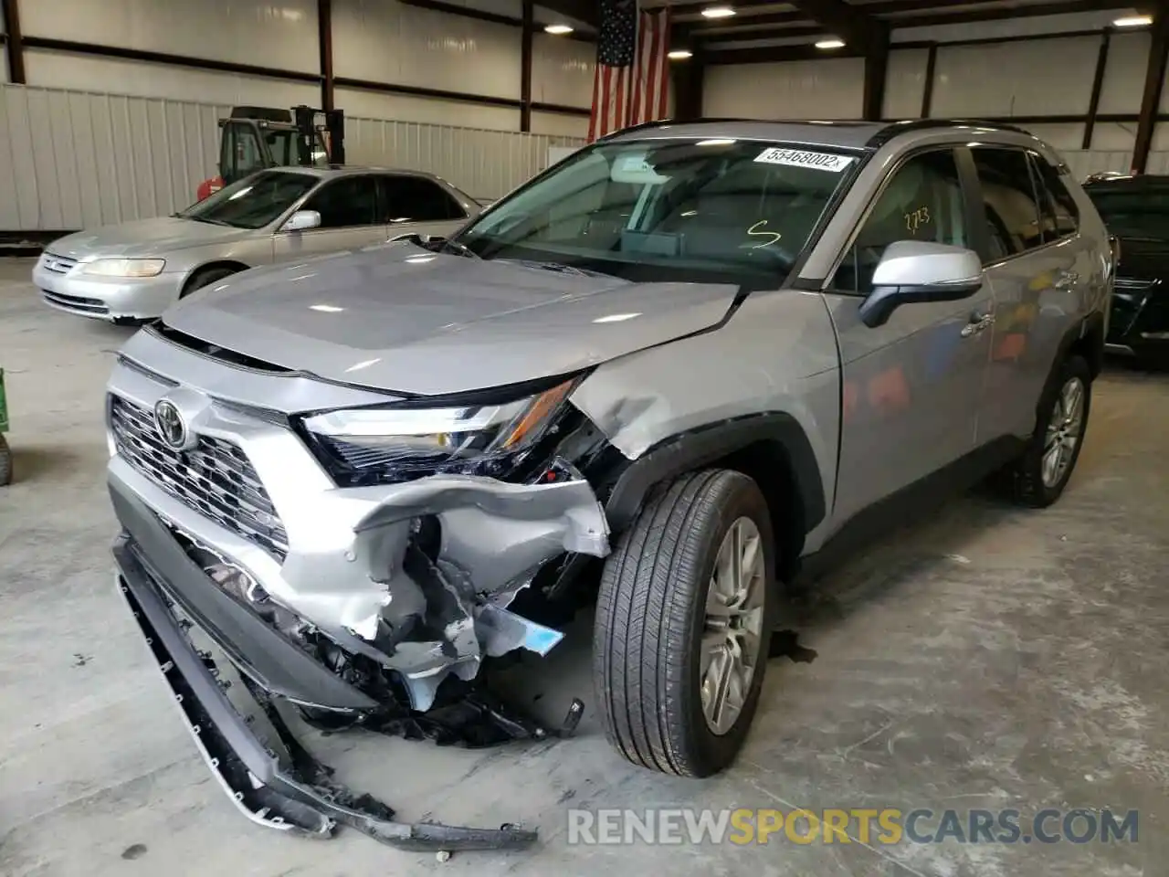 2 Photograph of a damaged car 2T3Y1RFV3NC183342 TOYOTA RAV4 2022