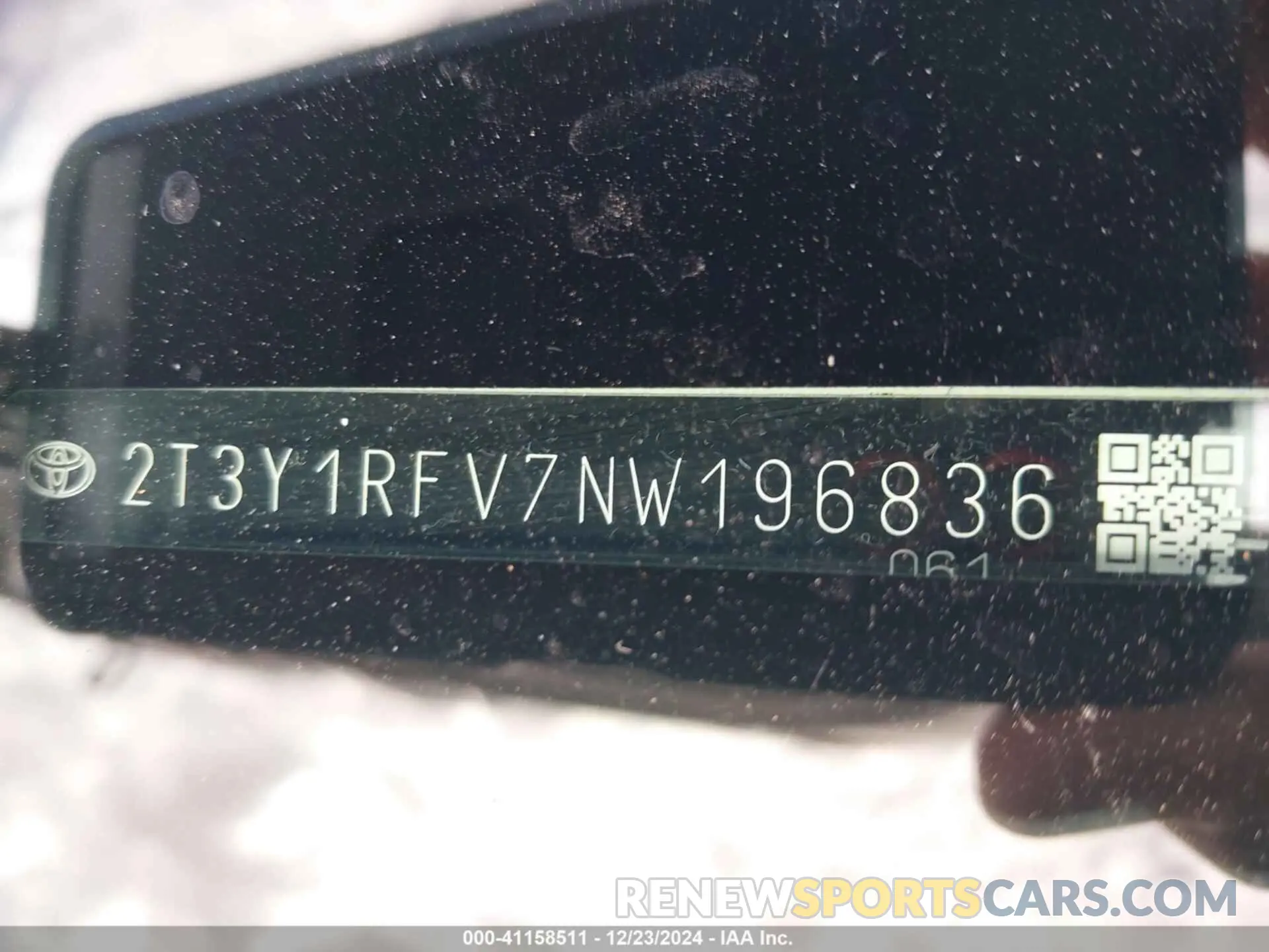 9 Photograph of a damaged car 2T3Y1RFV7NW196836 TOYOTA RAV4 2022