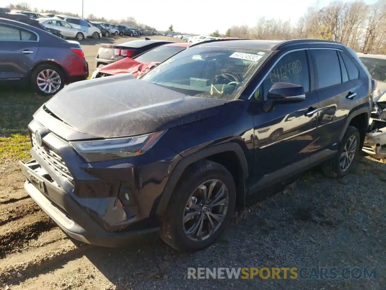 2 Photograph of a damaged car 4T3D6RFV3NU087208 TOYOTA RAV4 2022